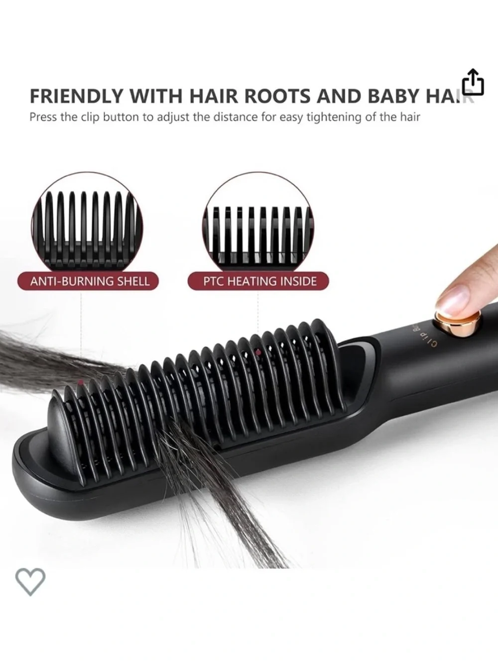 L’ange Smooth-It 2-in-1 Digital Straightening Comb!